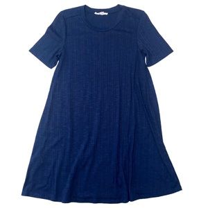Dark blue T shirt dress